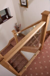 clear 10 mm Clamped Glass Staircases
