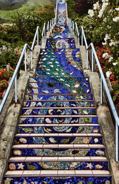 San Francisco Tiled Steps