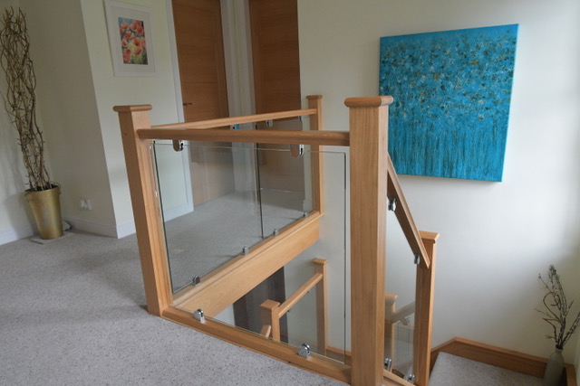 A glass and ok staircase renovation in Sandbach, Cheshire
